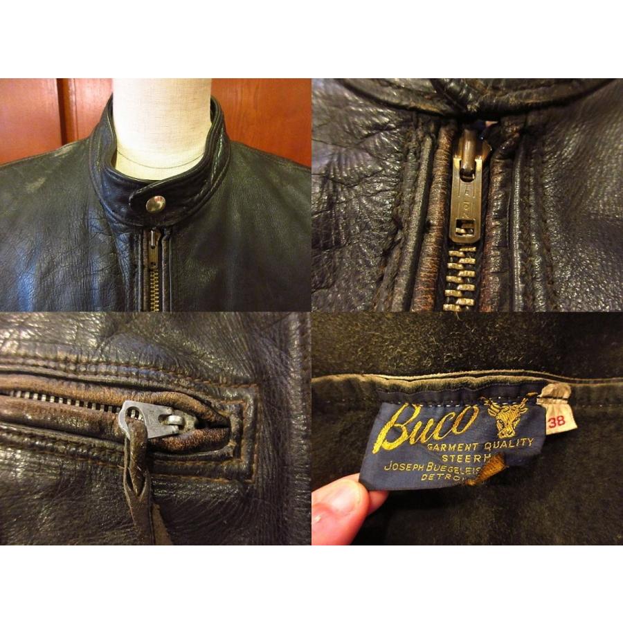 ビンテージ60's☆Buco J-100シングルライダースジャケット黒38 ビンテージ60's☆Buco J-100シングルライダースジャケット黒38