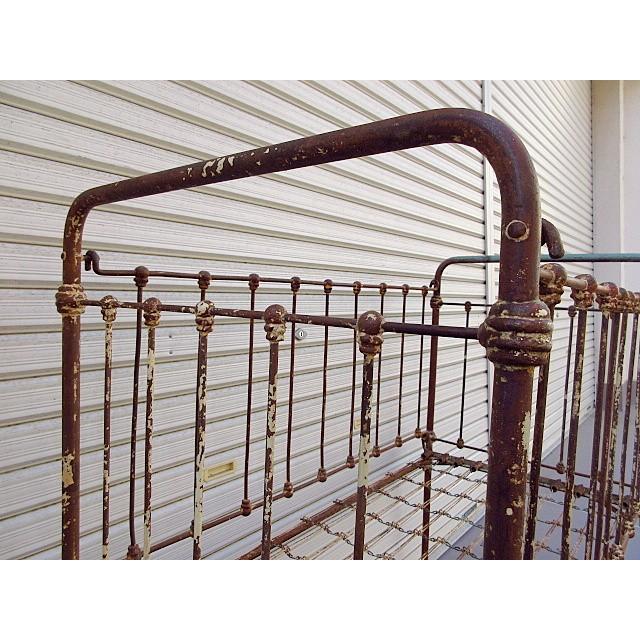 ビンテージ-30's☆アイアンベビーベッド☆200324f2-otfnt 雑貨家具