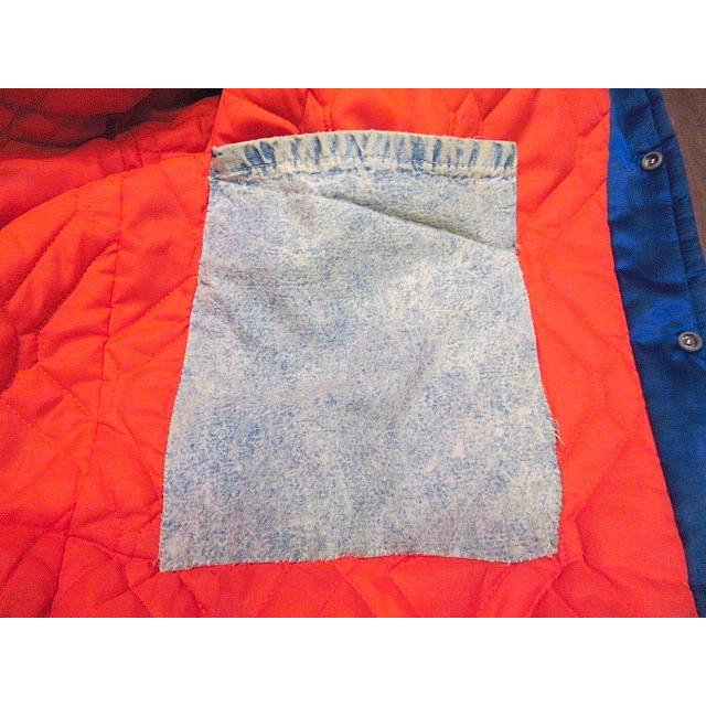 ビンテージ80's90's☆NFL BRONCOSナイロンスタジアムジャケット青×橙