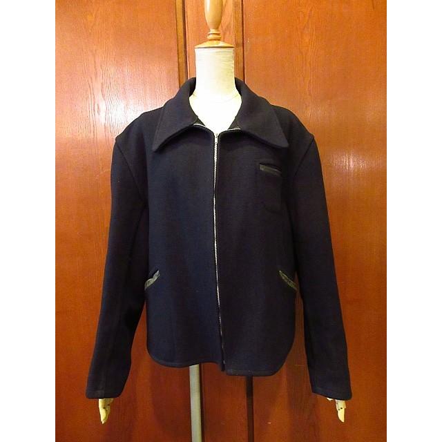 30〜40年代 ビンテージスポーツジャケット スタジャン ハトメジッパー  