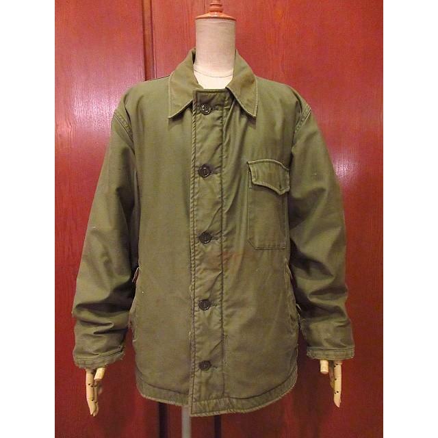 ビンテージ60's☆U.S.NAVY初期型A-2ステンシル入りデッキジャケット