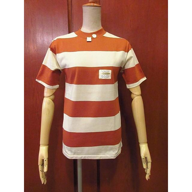 ビンテージ60's70's☆DEADSTOCK CAMPUSツートーンワイドボーダーT