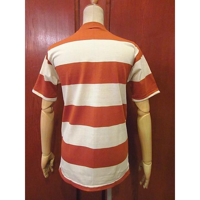 ビンテージ60's70's☆DEADSTOCK CAMPUSツートーンワイドボーダーT