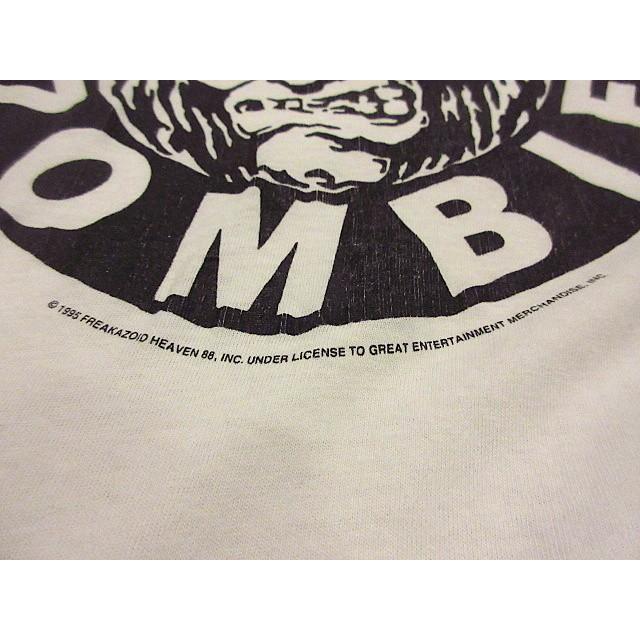 ビンテージ90's☆WHITE ZOMBIEコットンTシャツ白☆200509s6-m ビンテージ90's☆WHITE ZOMBIEコットンTシャツ白☆200509s6-m