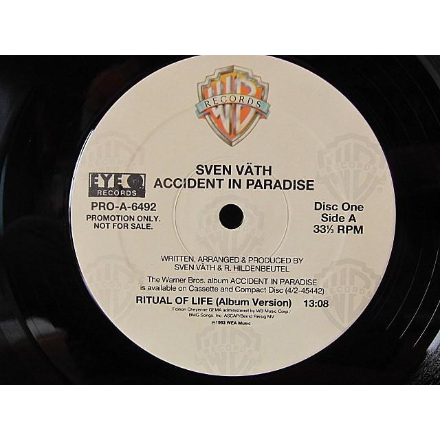 Sven Vath☆Accident In Paradise 2LP Warner Bros PRO-A-6492 