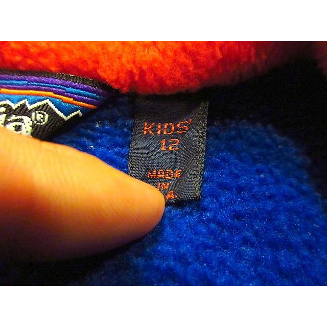 ビンテージ80's○Patagonia三角タグキッズフリースベストsize12