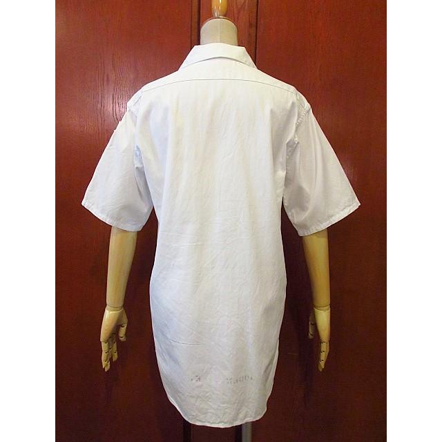 ビンテージ60's70's○U.S.NAVY コットン半袖シャツ白 Size S○200605s3