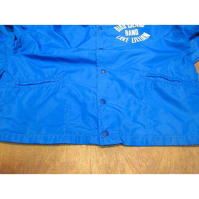 70sヴィンテージ古着　WEST WIND 裏ボア　ワッペン　ナイロンジャケット ビンテージ70's○WEST WINDナイロンコーチジャケット青size L