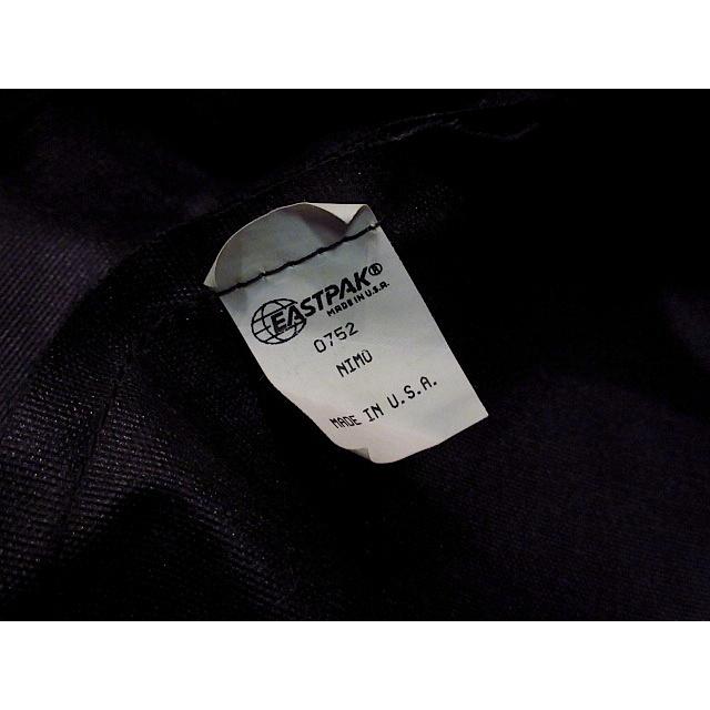 MADE IN U.S.A. EASTPAKワッペン付きボトムレザーバックパック黒