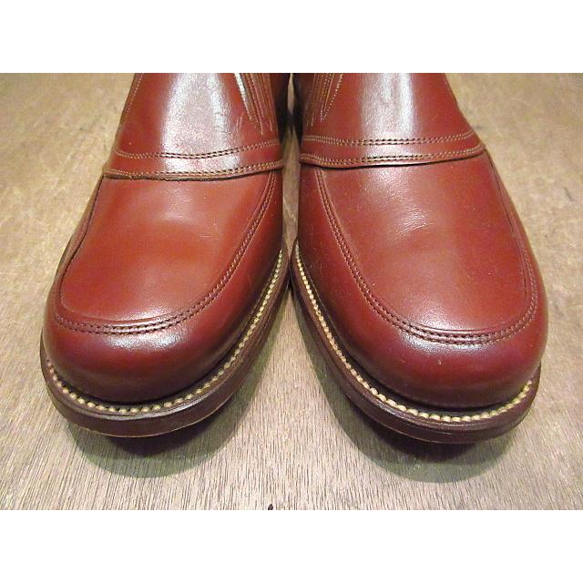 ビンテージ40's○DEADSTOCK SHAWレザーローファー茶7E?&6EE○200709n2