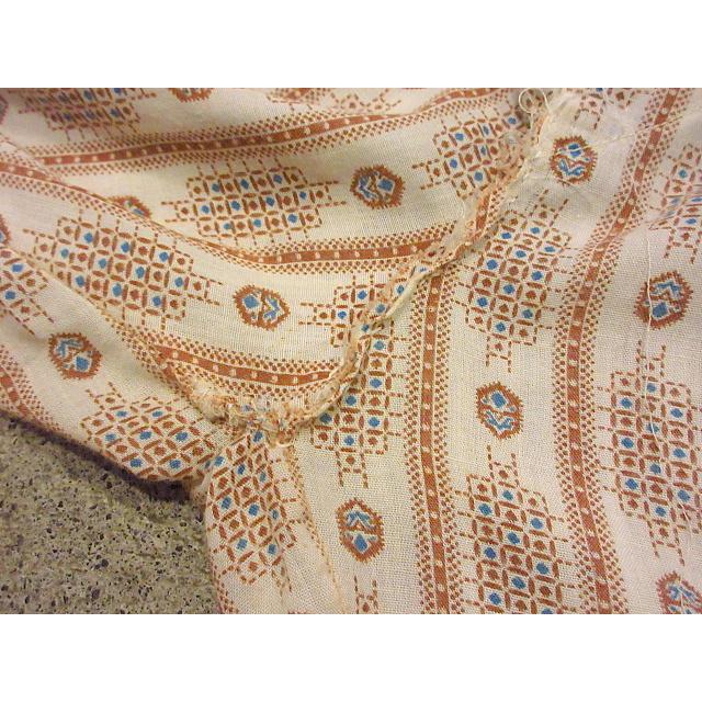 ビンテージ70's○K-mart 総柄パジャマセットアップ Size S○200709s7-m