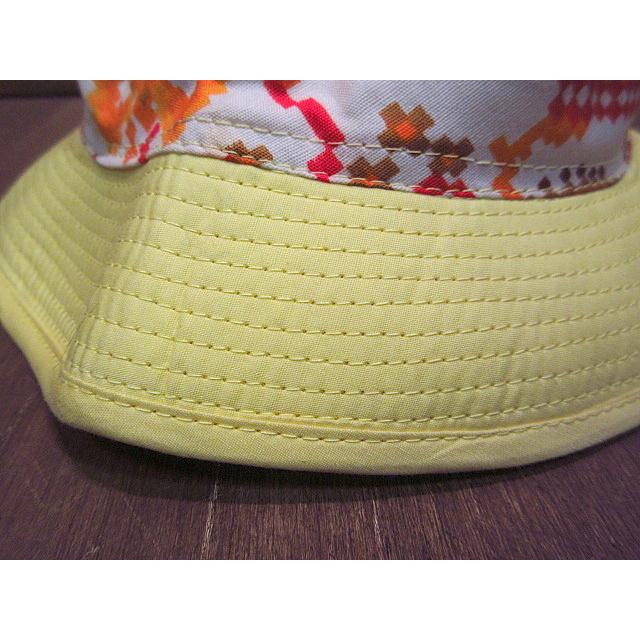 ハットヴィンテージ ビンテージ70's80's○DEADSTOCKロールアップハット黄size L○200724n4