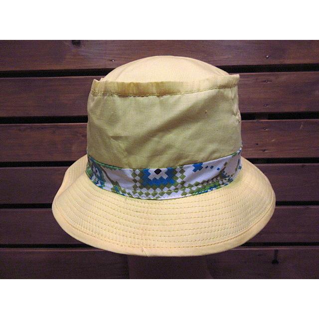 ビンテージ70's80's○ロールアップハット黄size M○200724n5-m-ht-ot