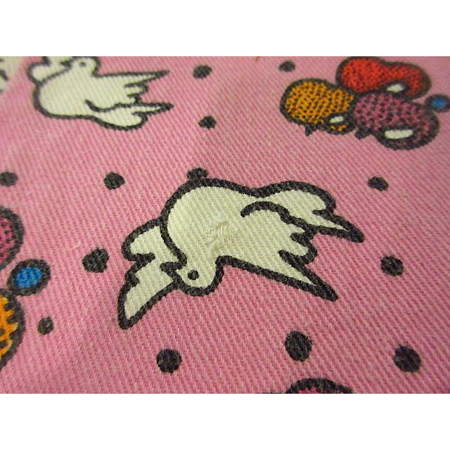 ビンテージ70's○Peter Max × MAVERICK総柄フレアパンツピンク11/12