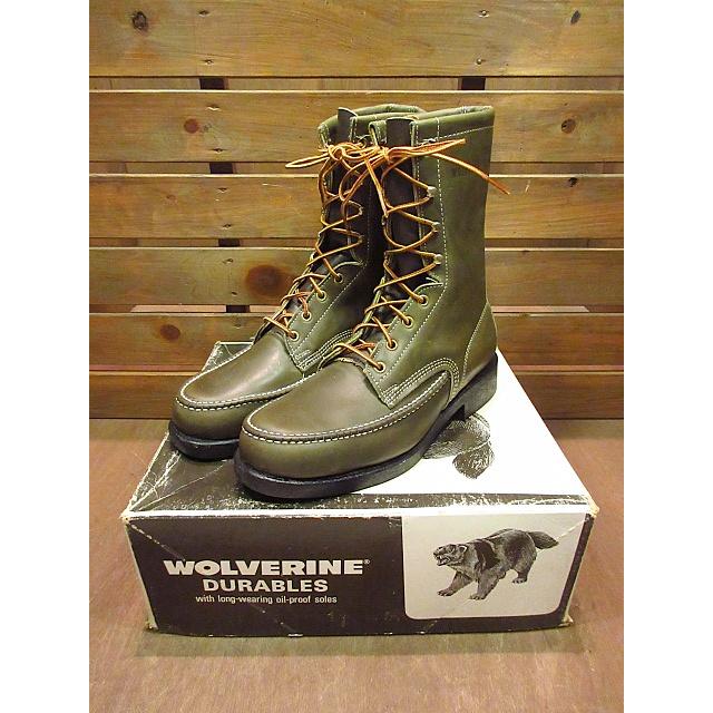 ビンテージ80's○DEADSTOCK WOLVERINEモックトゥワークブーツ