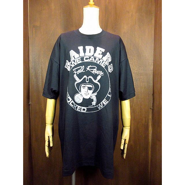 ファッション デッドストック 90s ビンテージ アメフト Nfl ロサンゼルス レイダース オークランド L相当 M Tシャツ ロゴ Raiders Oakland Usa製 00s Tシャツ