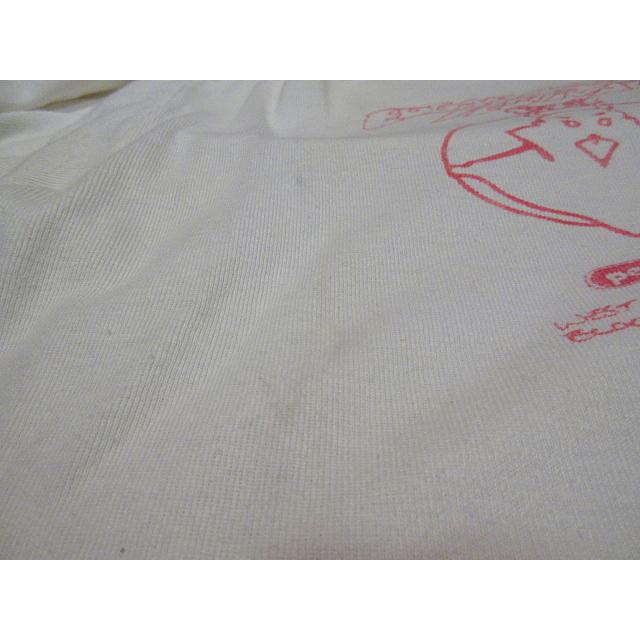 ビンテージ60's70's○Peter Max染み込みプリントTシャツ生成り