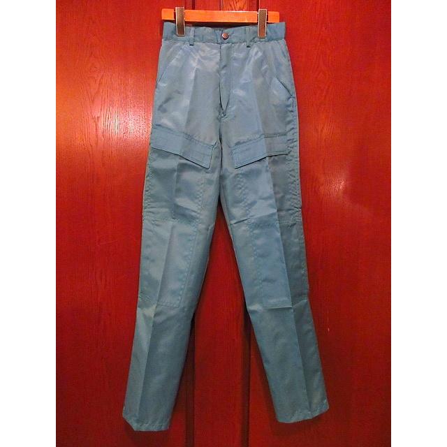 ビンテージ80's○NOTORIOUSレディースナイロンパラシュートパンツ水色