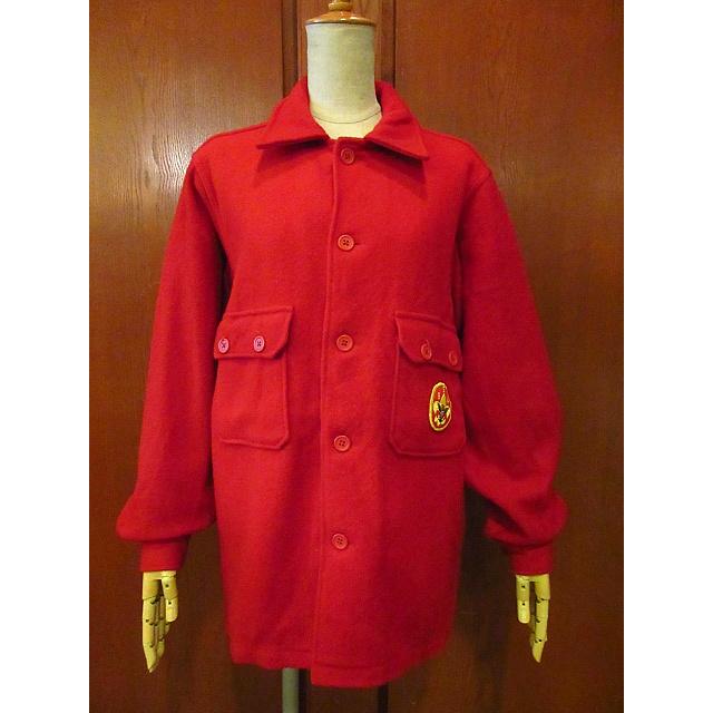 ビンテージ70's○BOY SCOUTS OF AMERICAウールシャツジャケット赤size