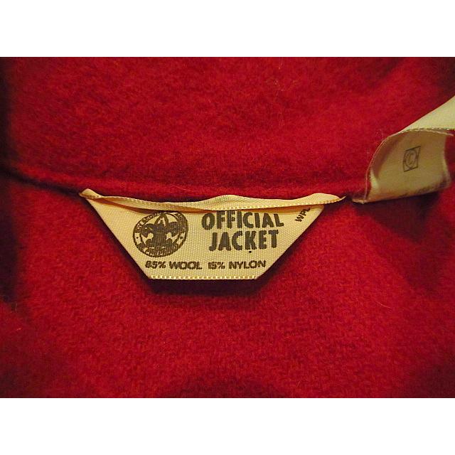 ビンテージ70's○BOY SCOUTS OF AMERICAウールシャツジャケット赤size