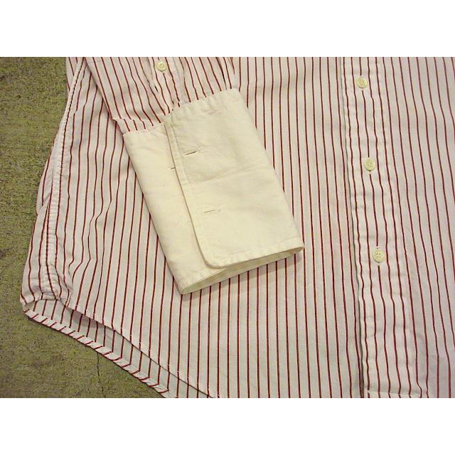 ビンテージ90's○Burberry フレンチカフスストライプドレスシャツ Size