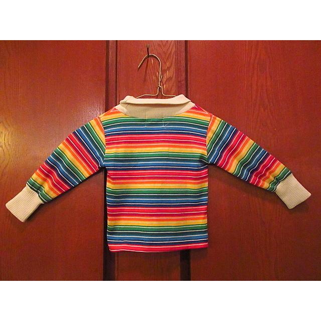 ビンテージ70's○Health-texキッズマルチボーダータートルネック