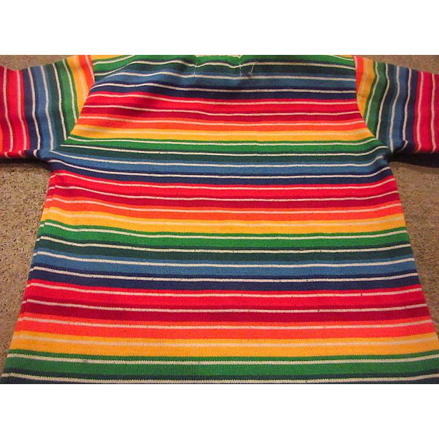 ビンテージ70's○Health-texキッズマルチボーダータートルネック