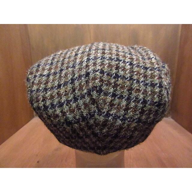 ビンテージ○Eddie Bauer × Harris Tweed耳当て付きツイードハンチング