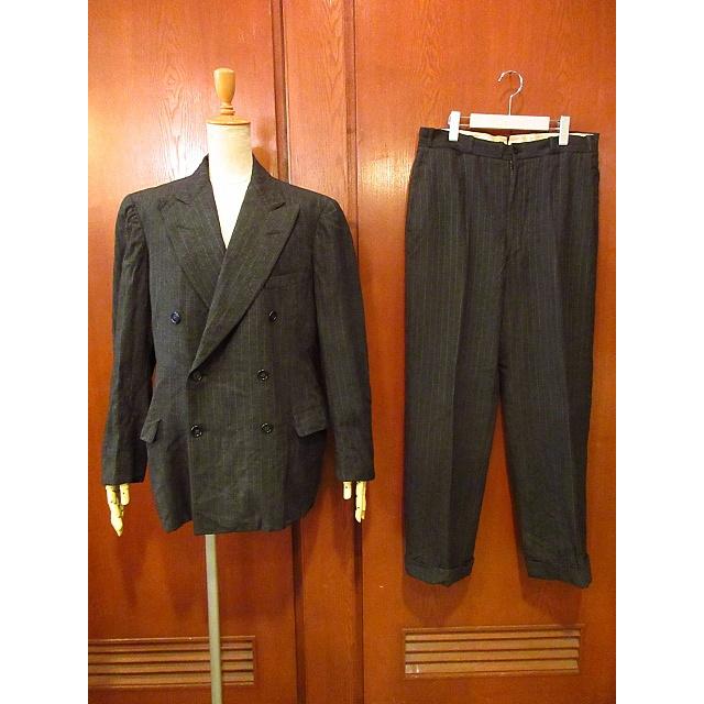 ビンテージ40's○HART SCHAFFNER & MARXピンストライプダブルスーツ