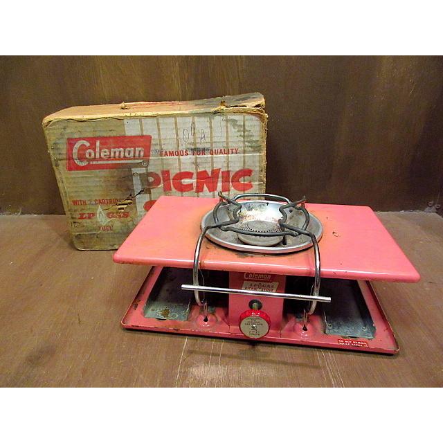 ビンテージ60's○Coleman 5402A ピクニックストーブ ピンク元箱 ビンテージ60's○Coleman 5402A ピクニックストーブ ピンク元箱