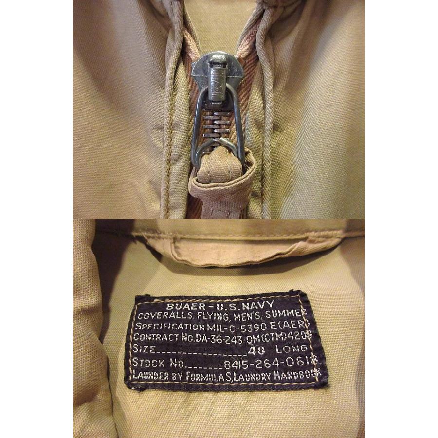 ビンテージ40's○U.S.NAVYサマーフライトスーツ40LONG○201021s1-m-all
