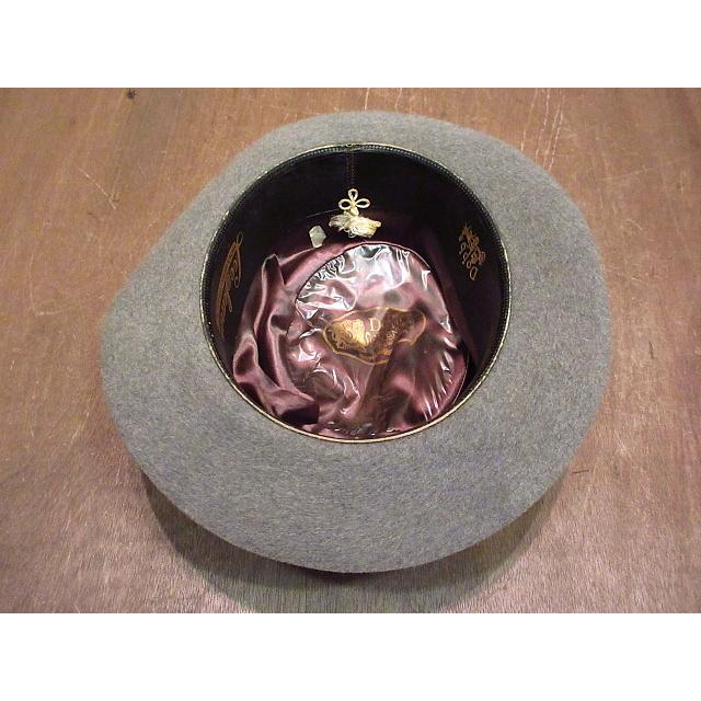ビンテージ60's○Dobbsポークパイハットグレー○201022n1-m-ht-flt