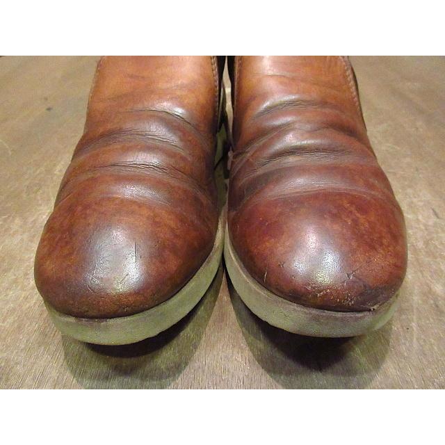 ビンテージ80's90's○RED WINGプリント羽根タグロメオブーツ茶