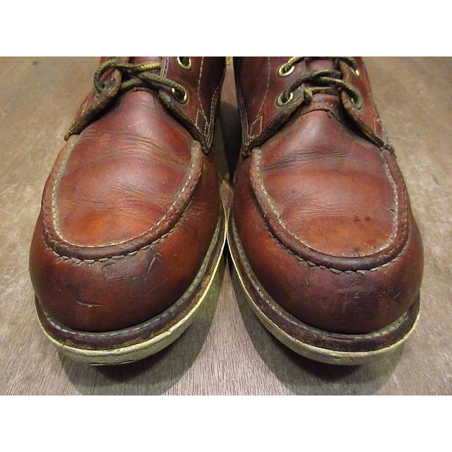 ビンテージ~70's○RED WING?モックトゥワークブーツ茶○201105n1-m-bt