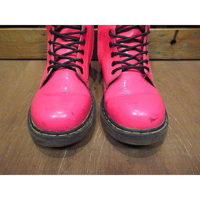 Dr.Martensサイドジップ8ホールエナメルブーツピンク○201106n8 Dr.Martensサイドジップ8ホールエナメルブーツピンク○201106n8