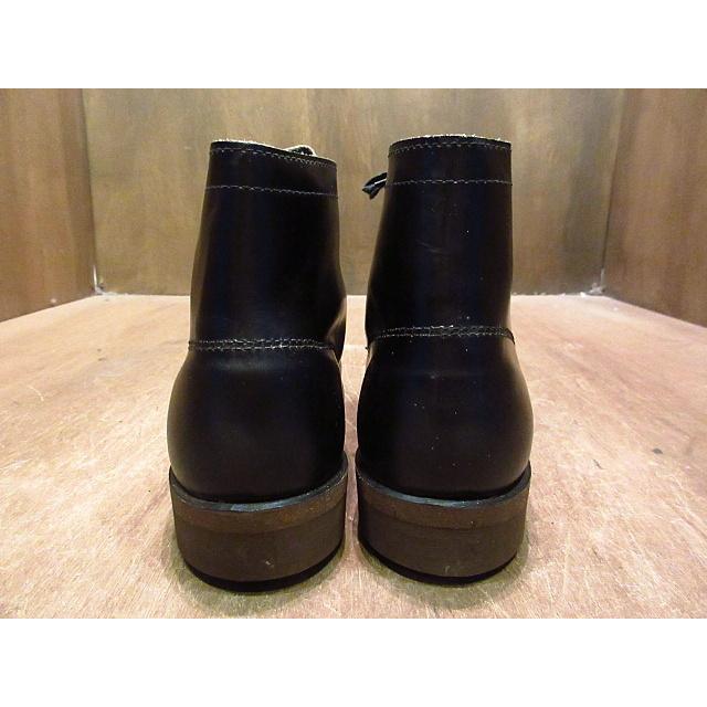 ビンテージ40's50's○DEADSTOCKプレーントゥワークブーツ黒7 1/2 ビンテージ40's50's○DEADSTOCKプレーントゥワークブーツ黒7 1/2
