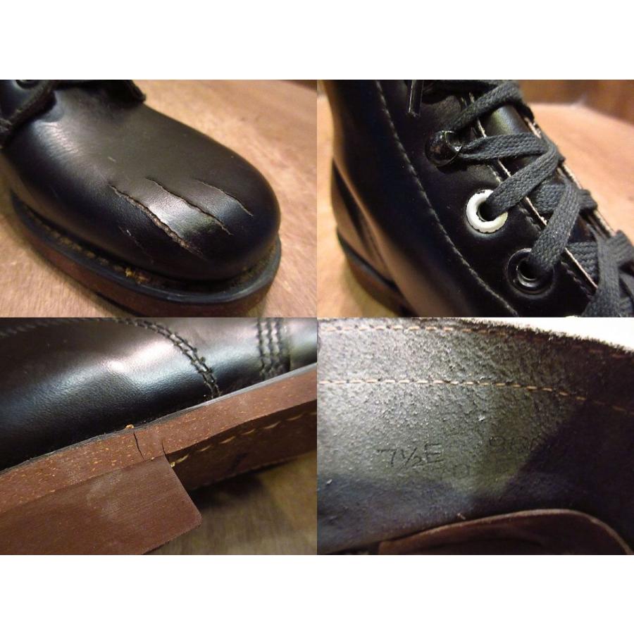 ビンテージ40's50's○DEADSTOCKプレーントゥワークブーツ黒7 1/2 ビンテージ40's50's○DEADSTOCKプレーントゥワークブーツ黒7 1/2