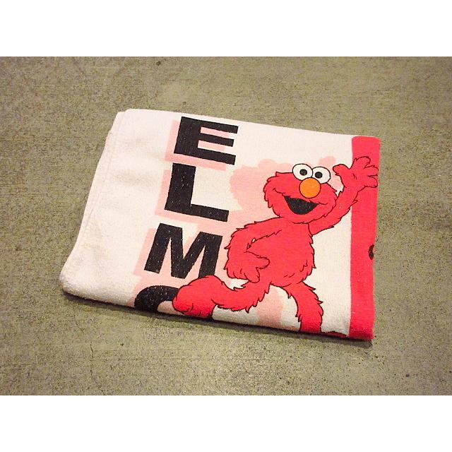 ビンテージ70's○エルモプリントタオル 142cm×75cm○201126s6-fbr