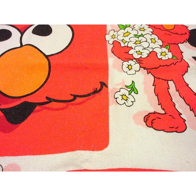 ビンテージ70's○エルモプリントタオル 142cm×75cm○201126s6-fbr