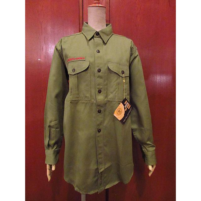 ビンテージ60's●DEADSTOCK BOY SCOUTS OF AMERICAボーイスカウト長袖シャツsize 15 1/2●201130f3-m-lssh-ot古着BSAトップス