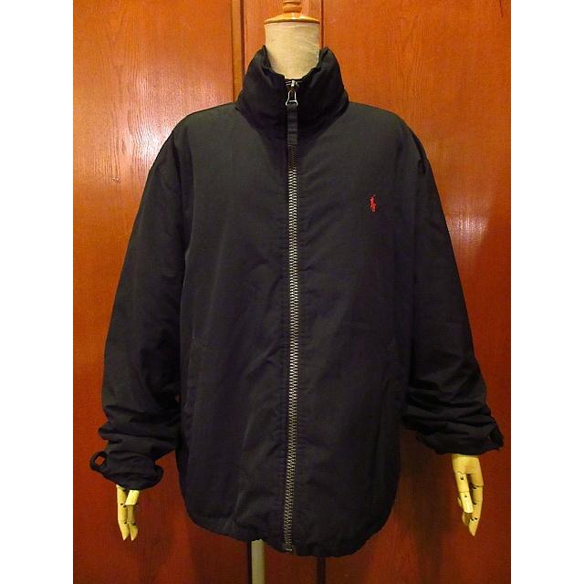 Polo by Ralph Lauren裏地フリースジップアップ中綿ジャケット黒size 
