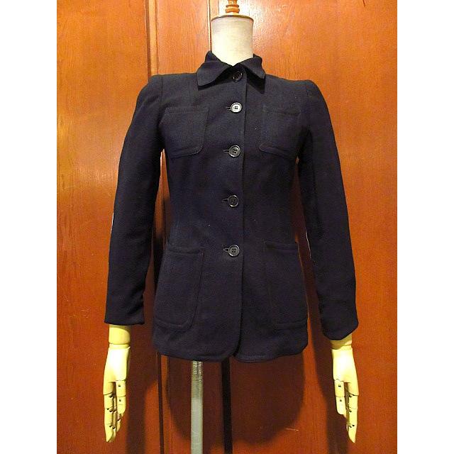 ビンテージ40's○レディースエルボーパッチ付き4つポケットウール