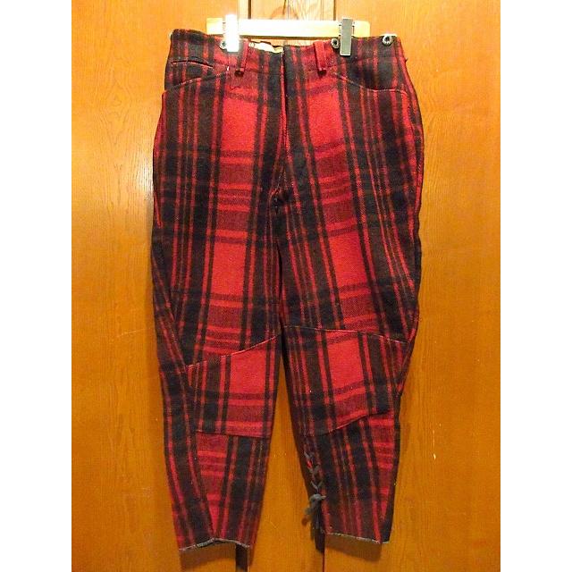 ビンテージ40's○Soo Woolen Millsチェックウールハンティング