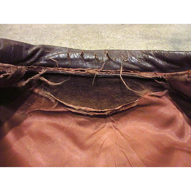 ビンテージ40's50's○ホースハイドスポーツジャケット茶○210119s5-m
