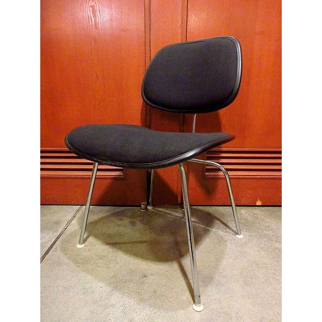 ビンテージ70's○Herman Miller 2ピースプラスチェックチェア黒 B