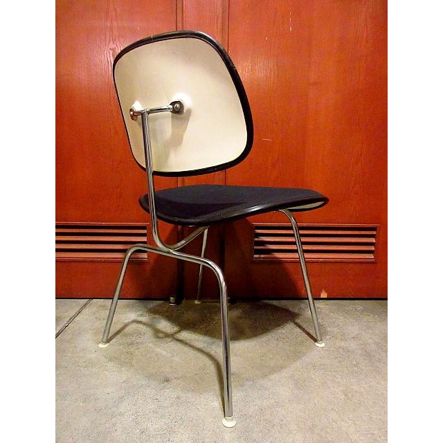 ビンテージ70's○Herman Miller 2ピースプラスチェックチェア黒 B