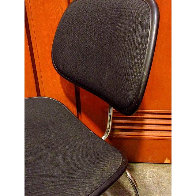 ビンテージ70's○Herman Miller 2ピースプラスチェックチェア黒 B