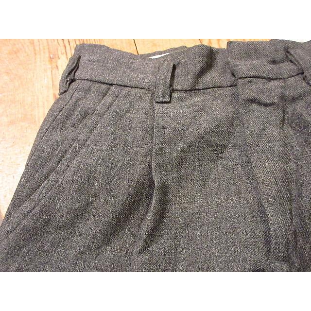ビンテージ50's○AeroキッズワンタックウールスラックスグレーW58cm
