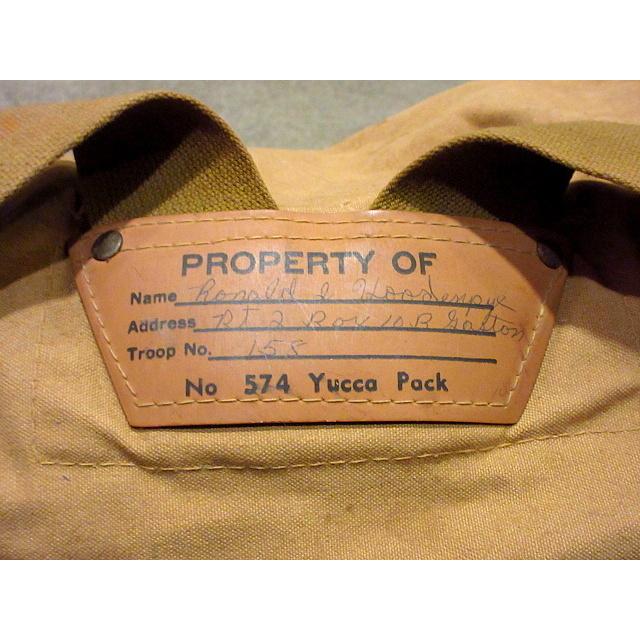 ビンテージ~60's○BOY SCOUT OF AMERICA キャンバスバックパック