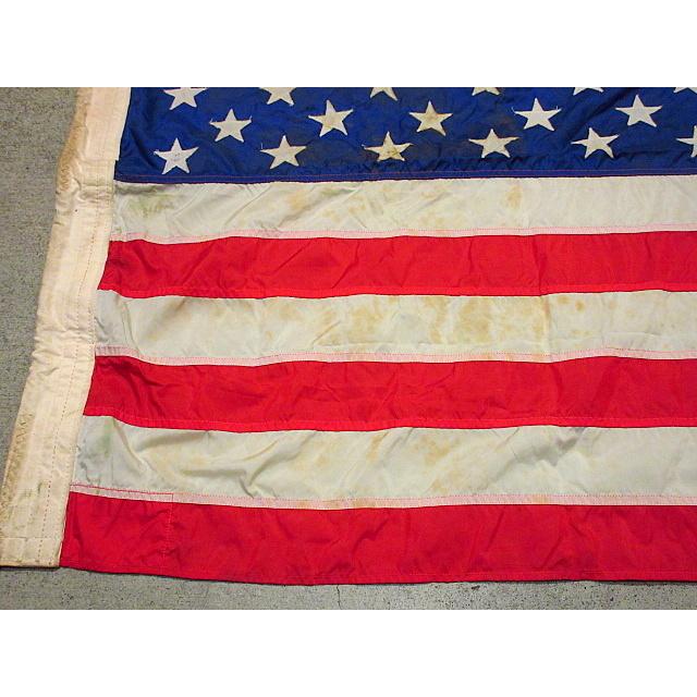 ビンテージ60's○U.S.NAVY 50星アメリカ星条旗 69cm×138cm○210209f4